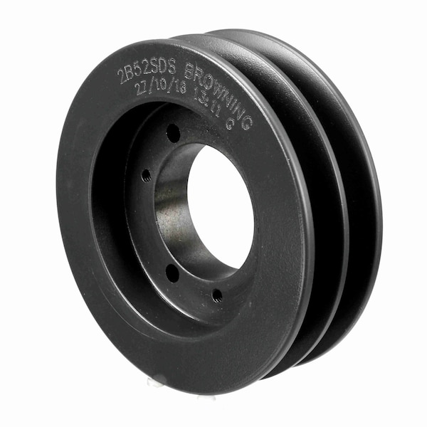 2 Groove Cast Iron Bushed Bore Multiple Sheave, 2B52SDS